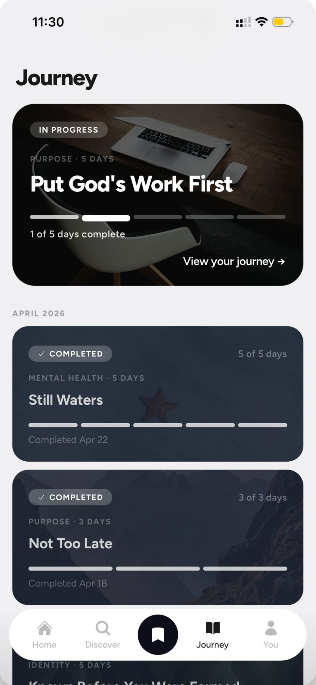 Hazon app daily Bible reading consistency tracker